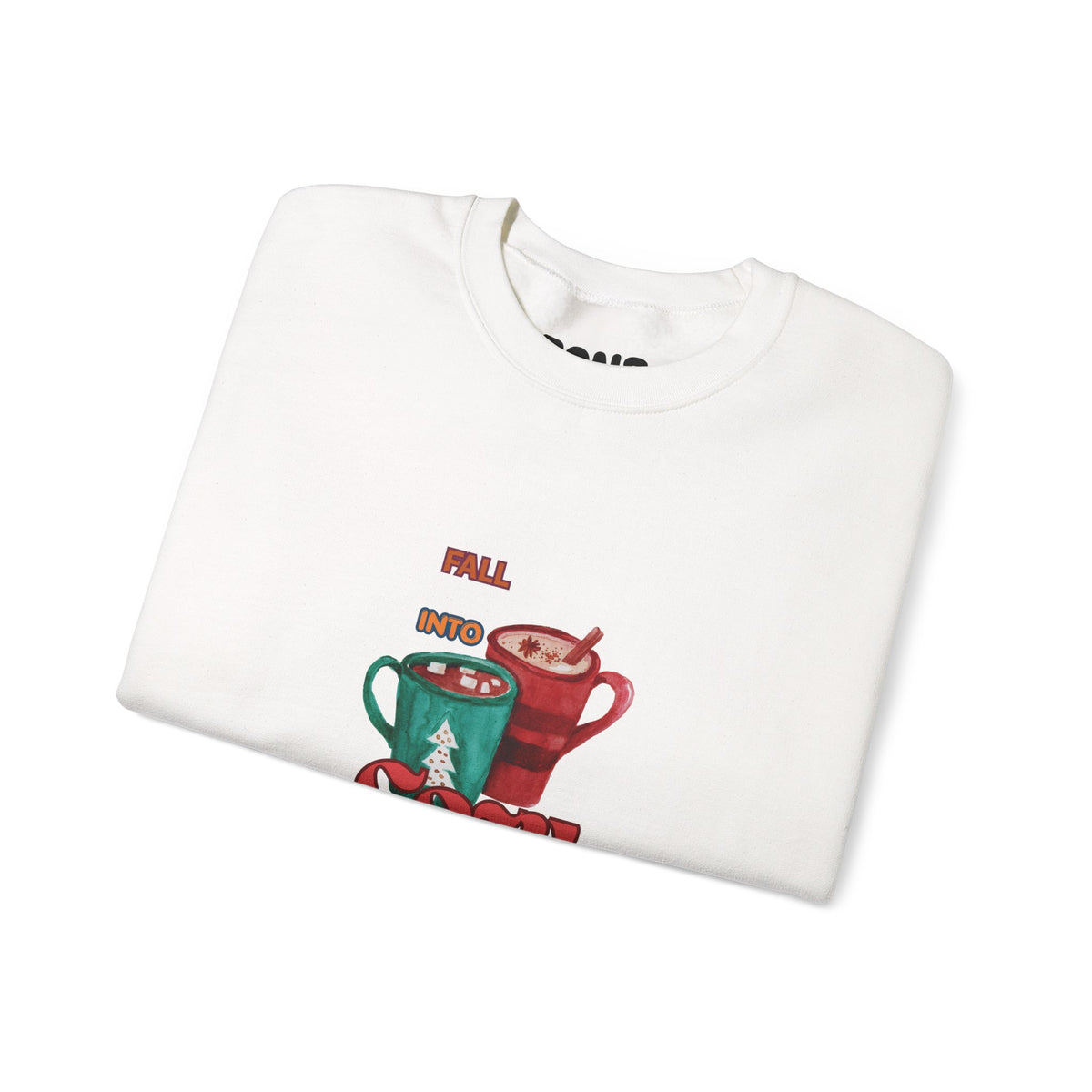 "Fall Into Cozy" Hot Cocoa Crewneck Sweatshirt