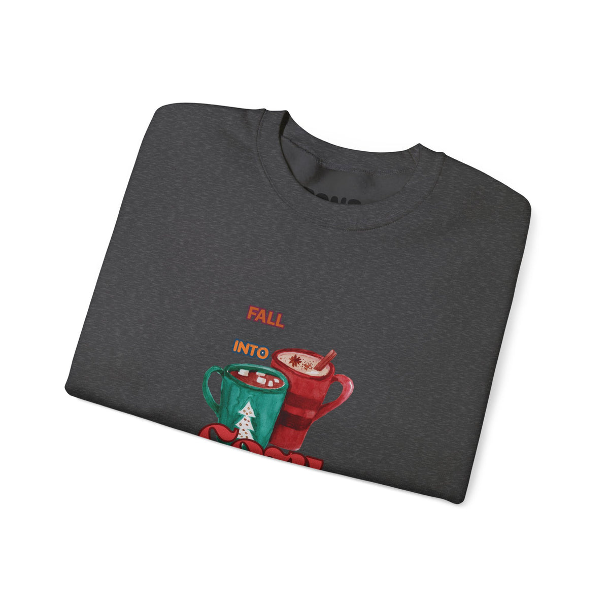 "Fall Into Cozy" Hot Cocoa Crewneck Sweatshirt
