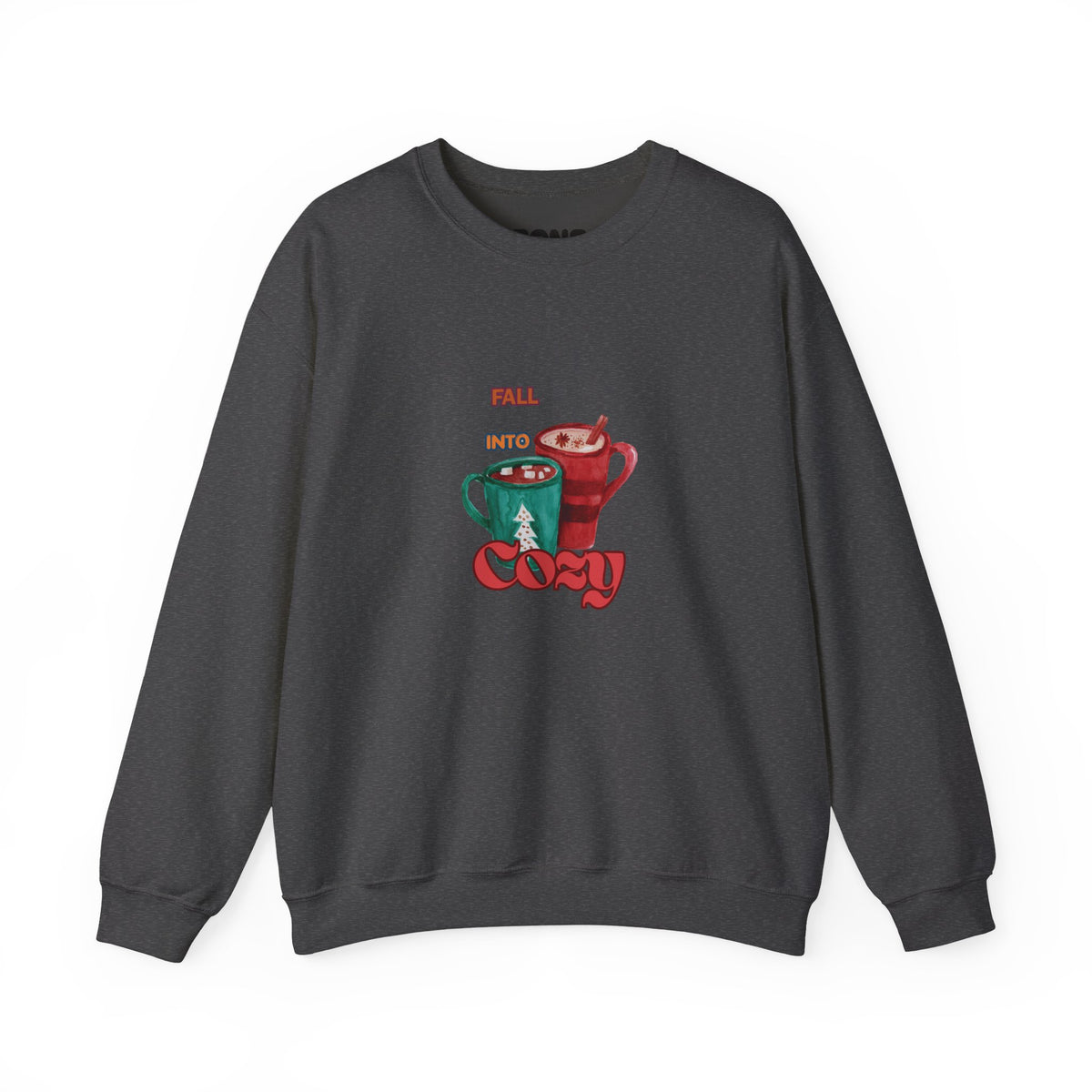 "Fall Into Cozy" Hot Cocoa Crewneck Sweatshirt