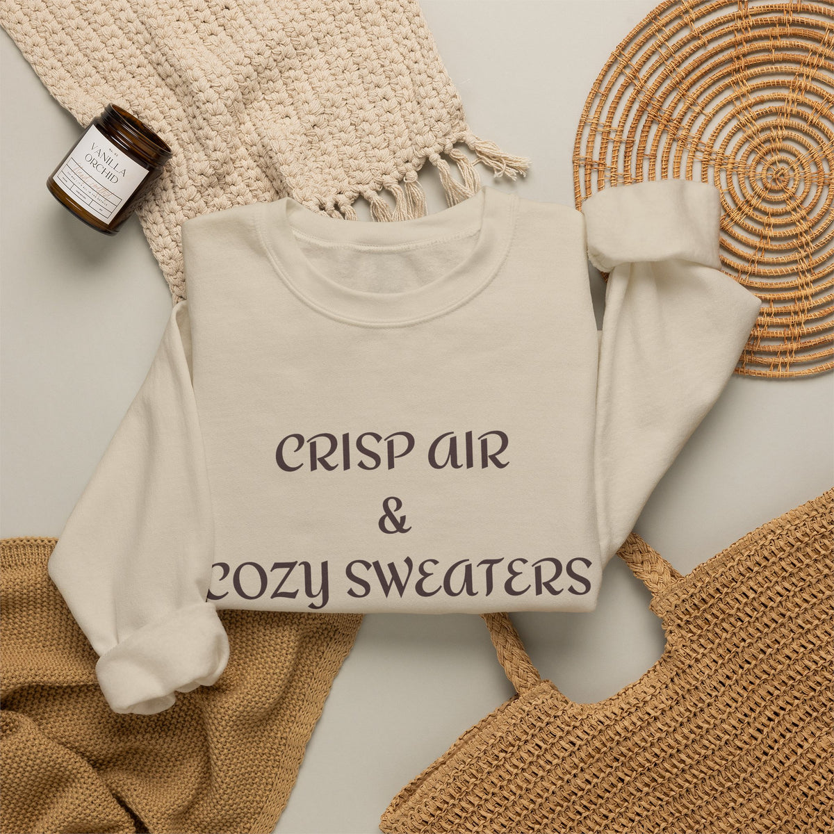 Crisp Air & Cozy Sweaters Fall Sweatshirt