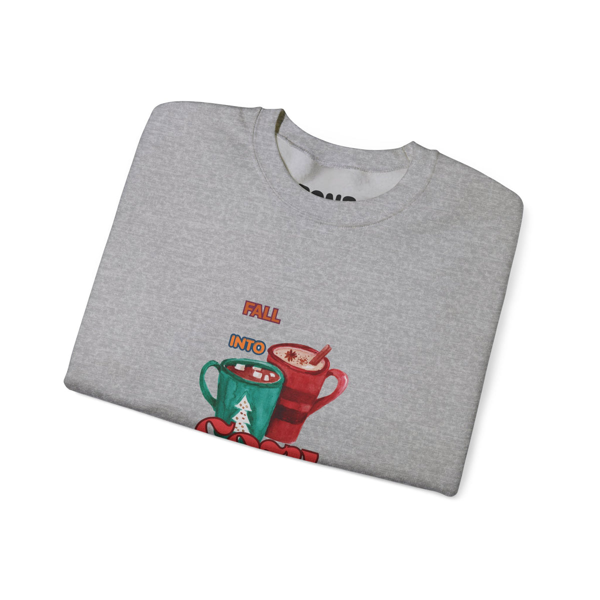 "Fall Into Cozy" Hot Cocoa Crewneck Sweatshirt