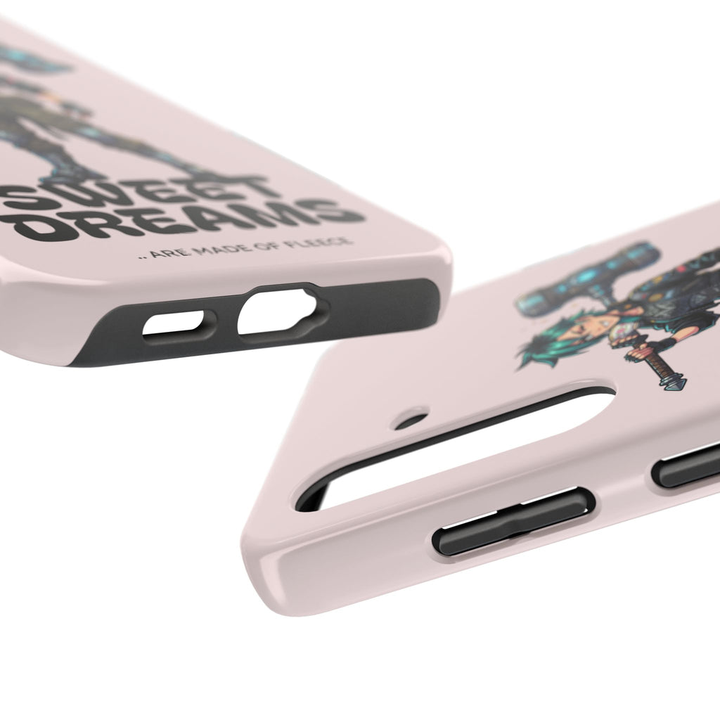 Sweet Dreams Anime Graphic Tough Phone Case - Edgy Cyberpunk Streetwear Cover for iPhone 17, 16, 15 Pro Max & Samsung Galaxy S26, S25
