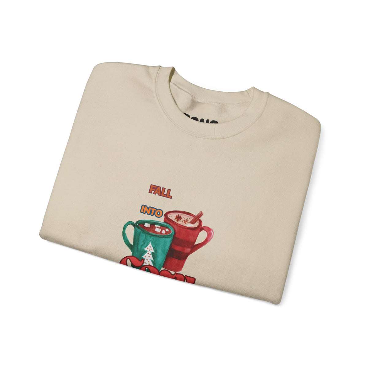 "Fall Into Cozy" Hot Cocoa Crewneck Sweatshirt