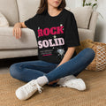 Rock Solid Retro Y2K Graphic T-Shirt - Bold Streetwear Tour Style Cotton Crewneck Tee