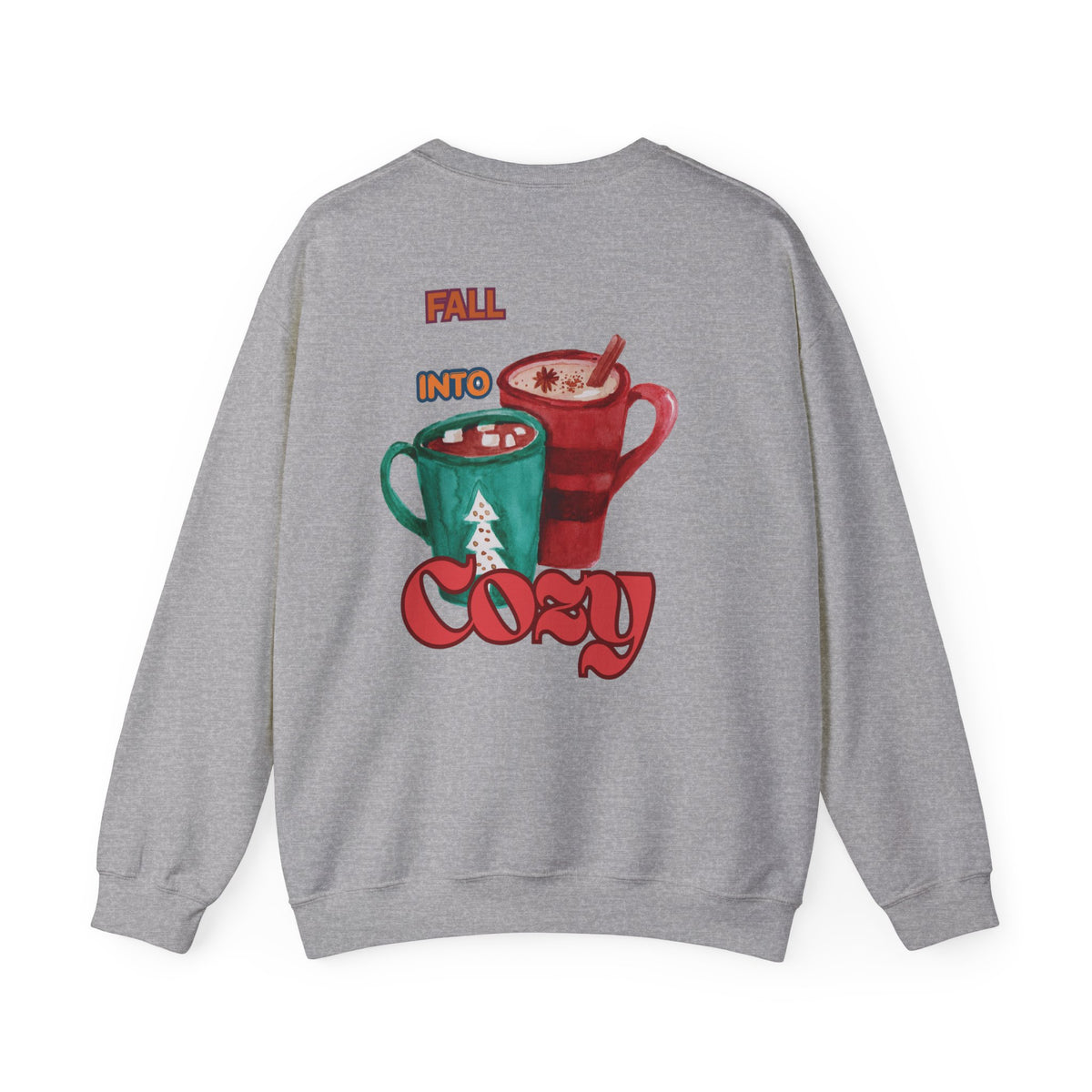 "Fall Into Cozy" Hot Cocoa Crewneck Sweatshirt