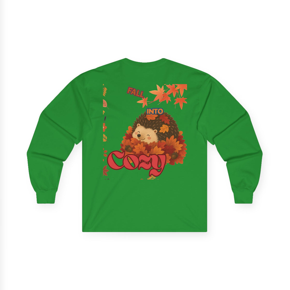 Cozy Fall Hedgehog Long Sleeve Tee