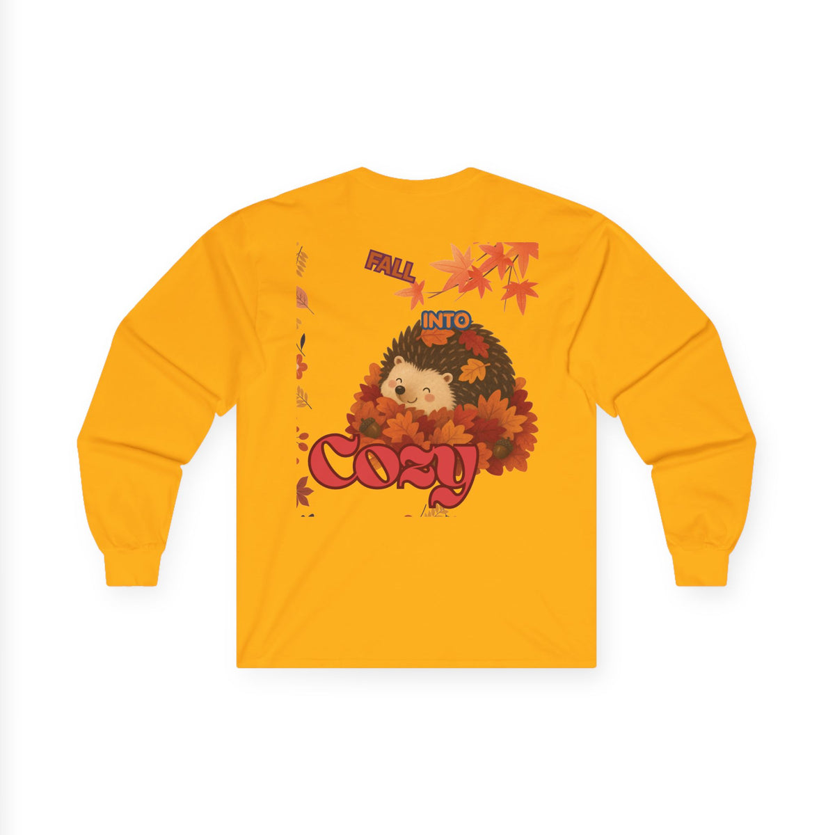 Cozy Fall Hedgehog Long Sleeve Tee