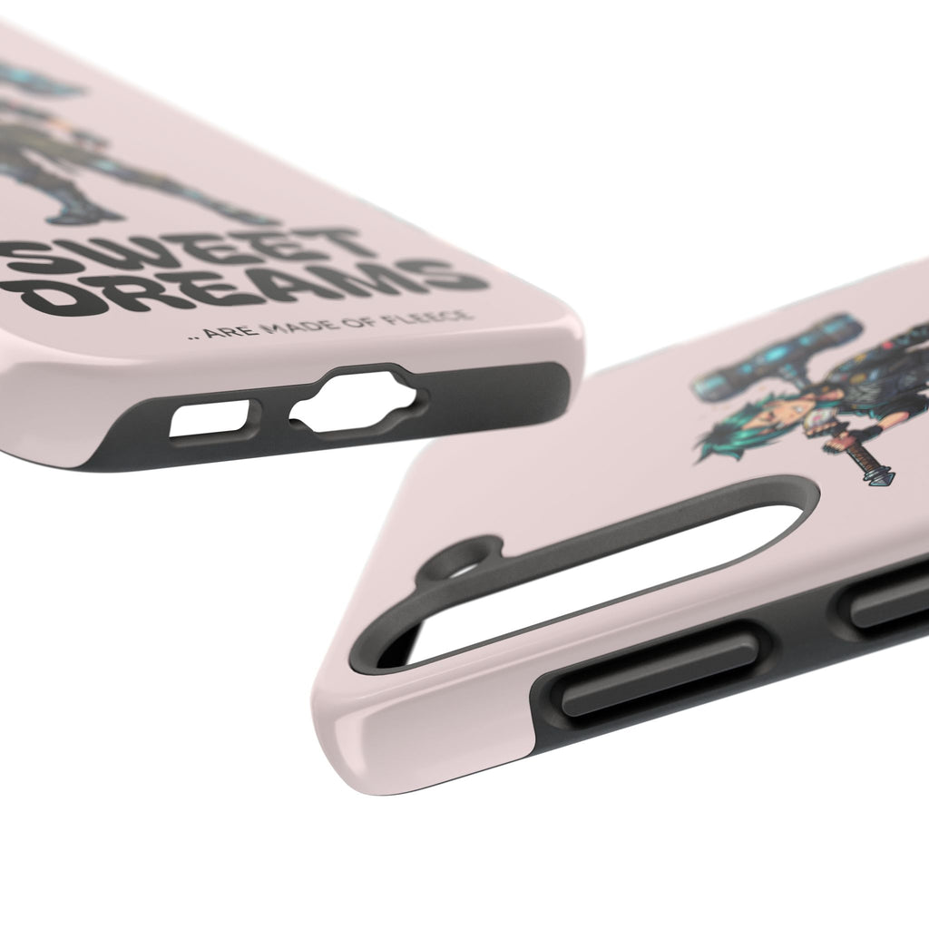 Sweet Dreams Anime Graphic Tough Phone Case - Edgy Cyberpunk Streetwear Cover for iPhone 17, 16, 15 Pro Max & Samsung Galaxy S26, S25
