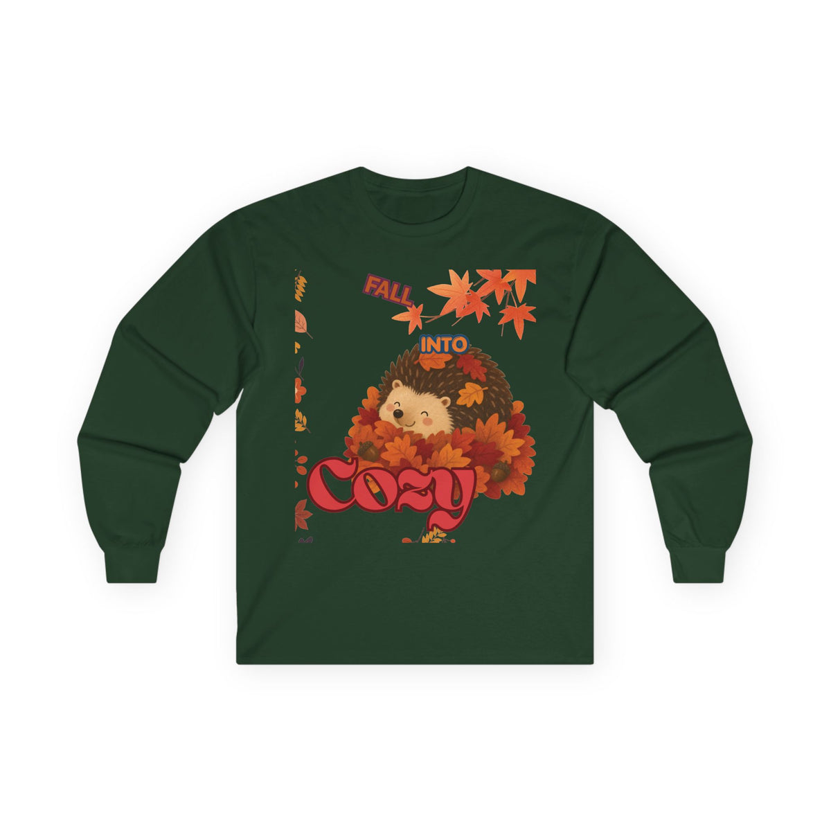 Cozy Fall Hedgehog Long Sleeve Tee