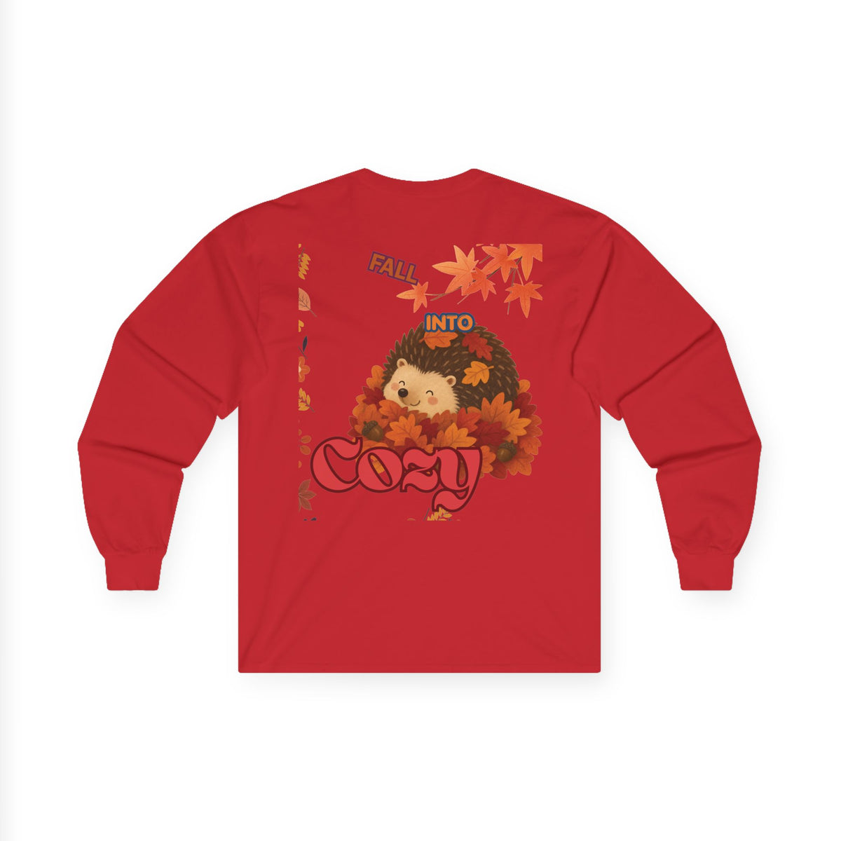 Cozy Fall Hedgehog Long Sleeve Tee