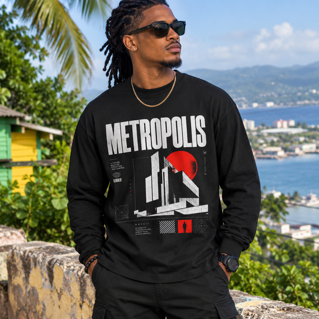 Oversized Unisex Long Sleeve T-Shirt